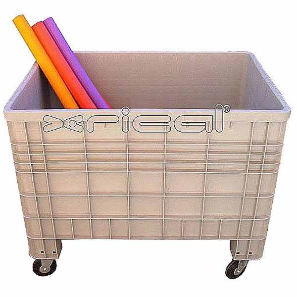 CAJA ALMACENAMIENTO PVC CON RUEDAS 116X79 CM