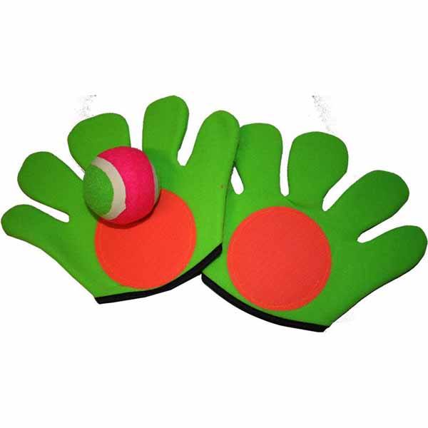 SET GUANTES VELCRO CON PELOTA