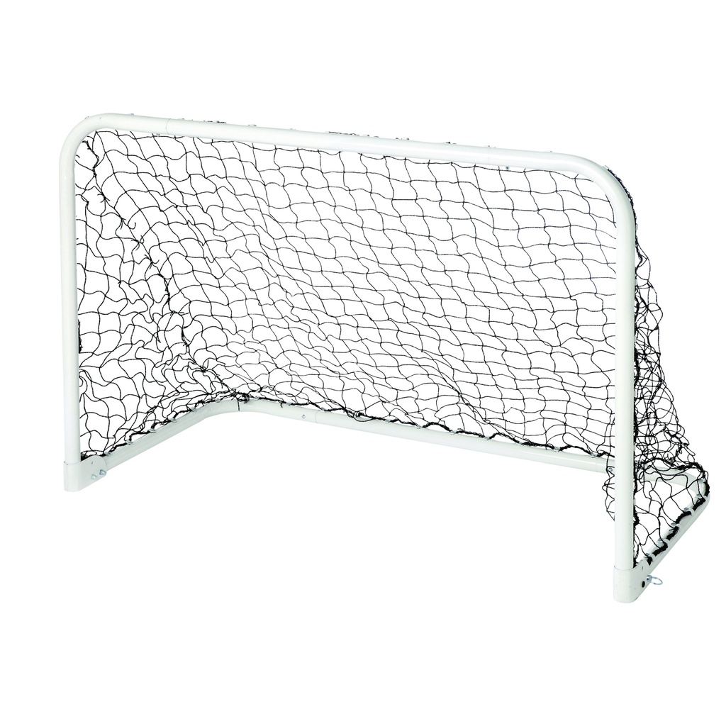 PORTERIA HOCKEY PLEGABLE DE ACERO BLANCO