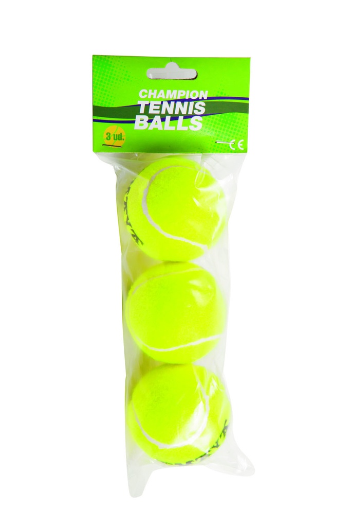 PACK 3 PELOTAS DE TENIS ALSER DURADERAS