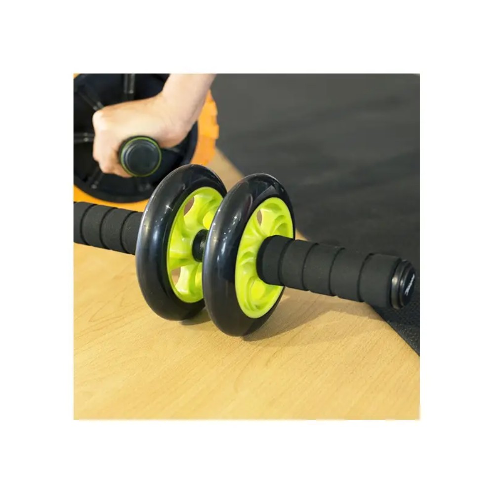 RUEDA ABDOMINAL DOBLE FITNESS PROFESIONAL