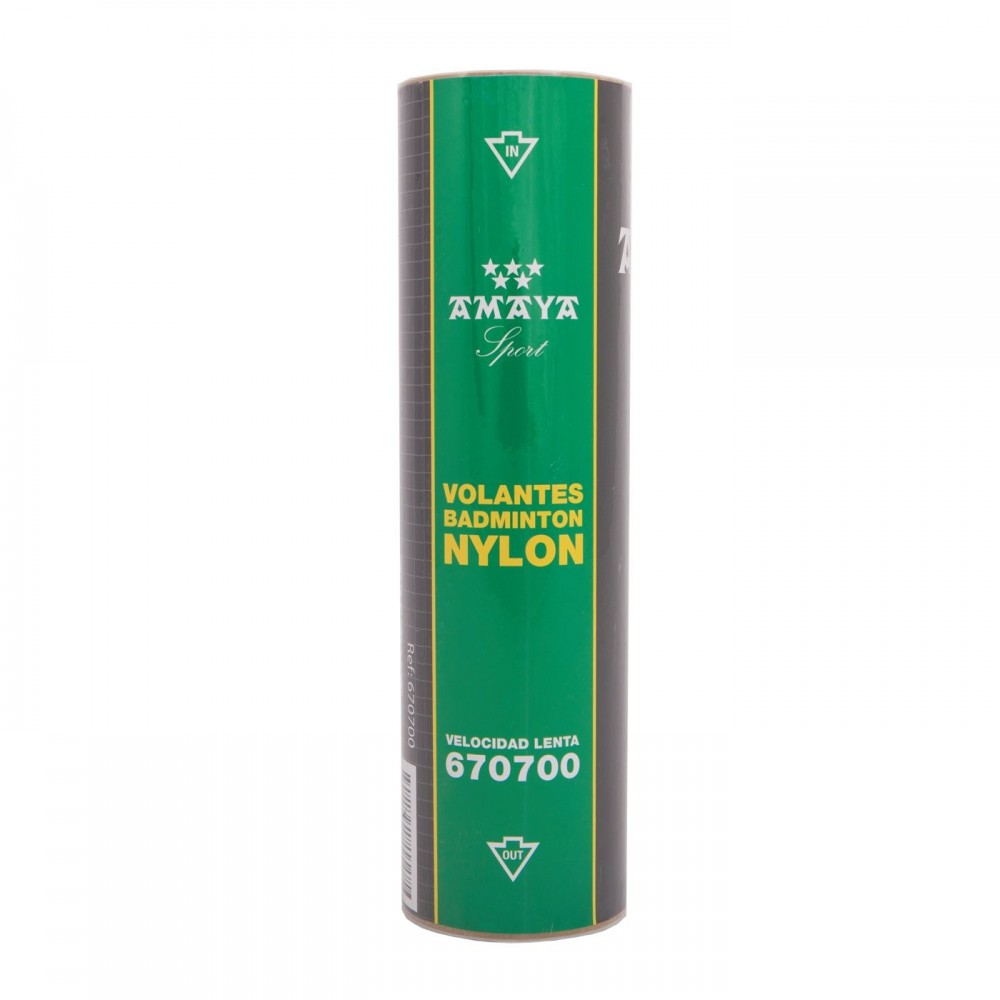 PACK 6 VOLANTES BADMINTON LENTO NYLON