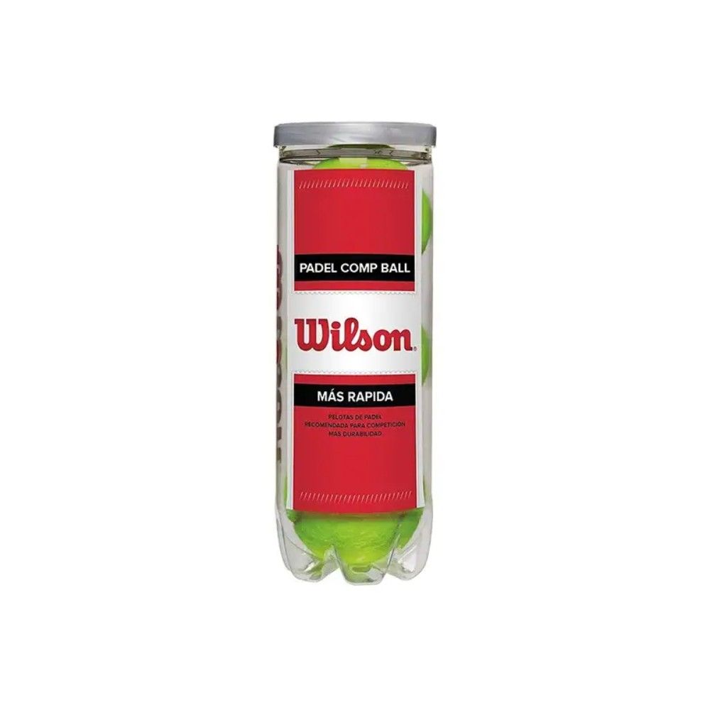 BOTE 3 PELOTAS WILSON PADEL CALIDAD PRO