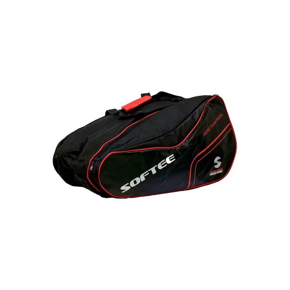 PALETERO SOFTEE PADEL PREMIUM ROJO/NEGRO