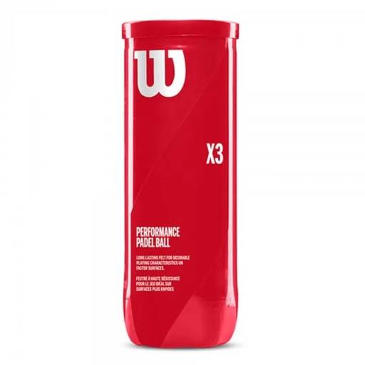 WILSON X3 PADEL BALL CAN - PRO DURABILITY