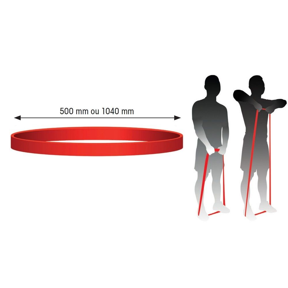 BANDA RESISTENCIA 4.5 MM NEGRA FITNESS