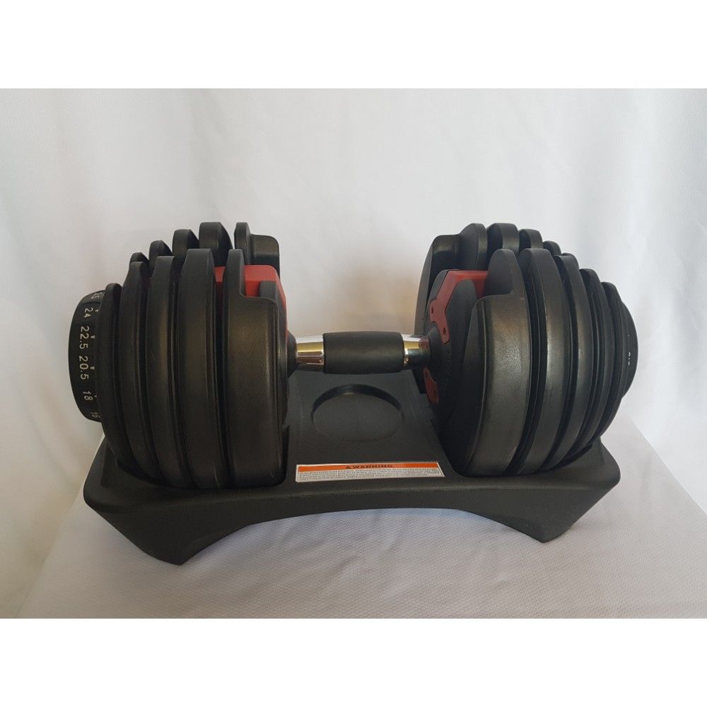 SET MANCUERNAS AJUSTABLES 24KG GIMNASIO