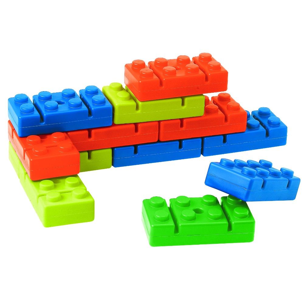 PACK 20 LADRILLOS EDUCATIVOS MULTICOLOR