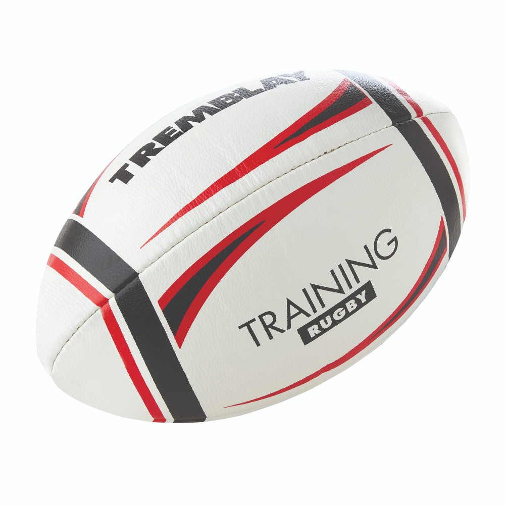 LOTE DE 5 BALONES DE RUGBY DE CUERO ENTRENAMIENTO