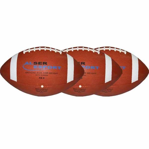 [0796] LOTE 5 PELOTAS RUGBY + SACO GUARDAPELOTAS