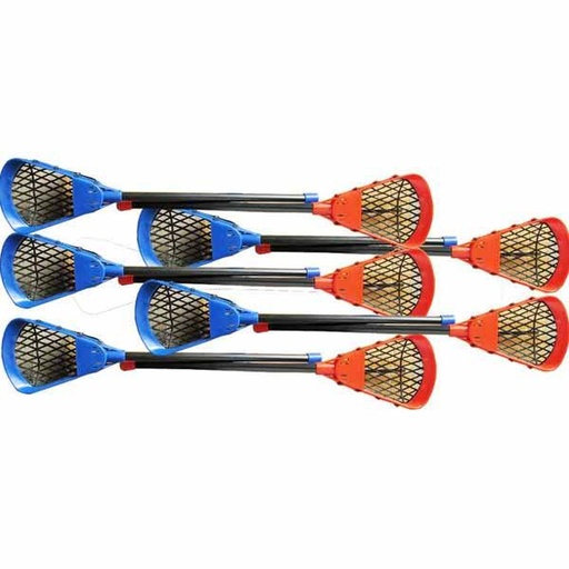 [0793] SET 10 STICKS LACROSSE PRINCIPIANTES PVC