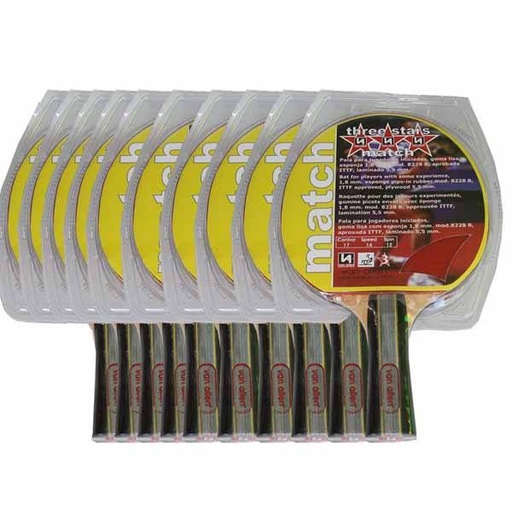 [0789] SET 10 PALAS PING PONG 3 ESTRELLAS PROFESIONAL