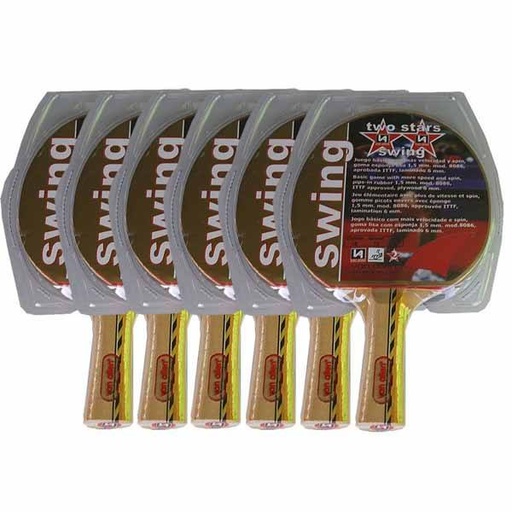 [0788] SET 10 PALAS PING PONG 2 ESTRELLAS ITTF