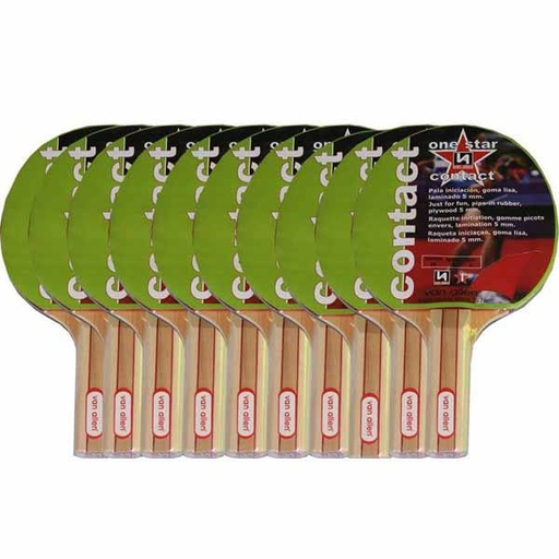 [0787] SET 10 PALAS PING PONG 1 ESTRELLA PRINCIPIANTES