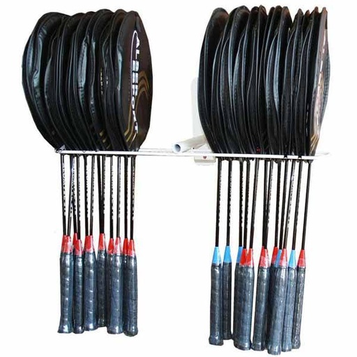 [0558] COLGADOR PARED 50 RAQUETAS BADMINTON