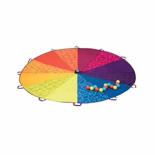 [0548] SET 10 BOLAS PARACAIDAS JUEGO EDUCATIVO