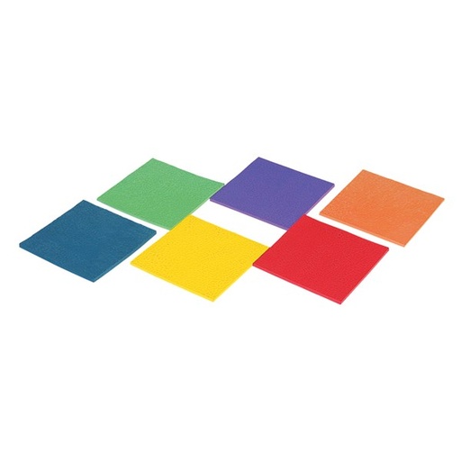 [0434] SET 6 CUADRADOS GOMA DEPORTIVOS ANTIDESLIZANTES