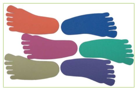 [0428] SET PIES DE GOMA ESPUMA PARA JUEGOS