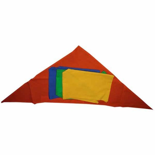 [0411] SET 4 PAÑUELOS LUDICOS COLORIDOS JUEGOS