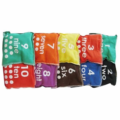 [0405] SET SACOS NUMERICOS 10 UDS EDUCATIVOS NYLON
