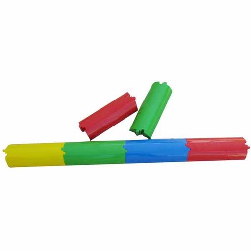 [0402] SET PASILLO SEMICILINDRICO RECTO PVC 10 PIEZAS