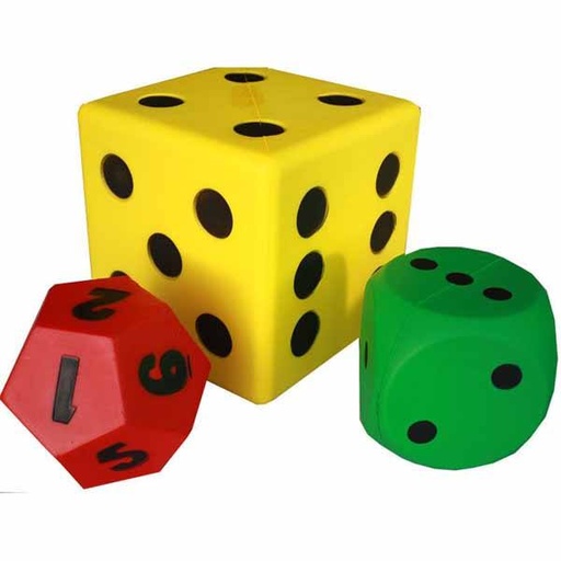 [0397] DADO GRANDE ESCOLAR FOAM AMARILLO