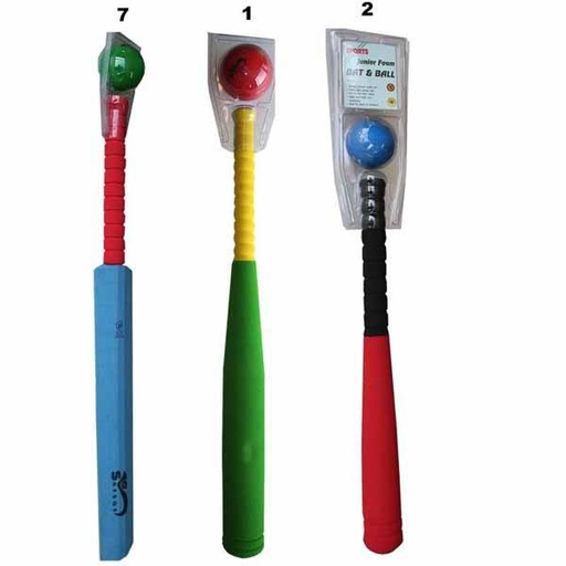 [0225] BATE BEISBOL FOAM NIÑOS 50CM CON PELOTA