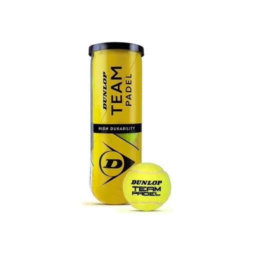 [1024] PELOTAS PADEL DUNLOP TEAM 3 UNIDADES