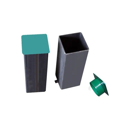 [1001] JUEGO ANCLAJES POSTES METALICOS CUADRADOS