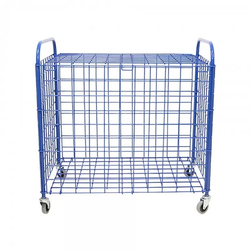 [0802] CARRO PORTABALONES METALICO AZUL PLEGABLE