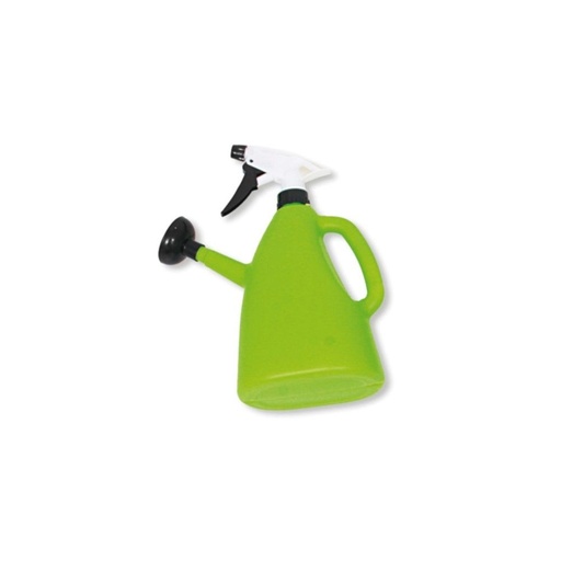 [1105] REGADERA PLASTICO CON PULVERIZADOR VERDE