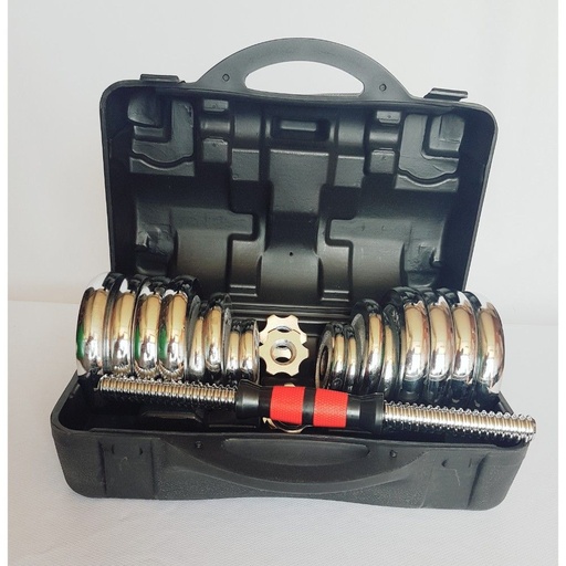 [1123] MALETIN MANCUERNAS AJUSTABLES 30KG ACIERTO