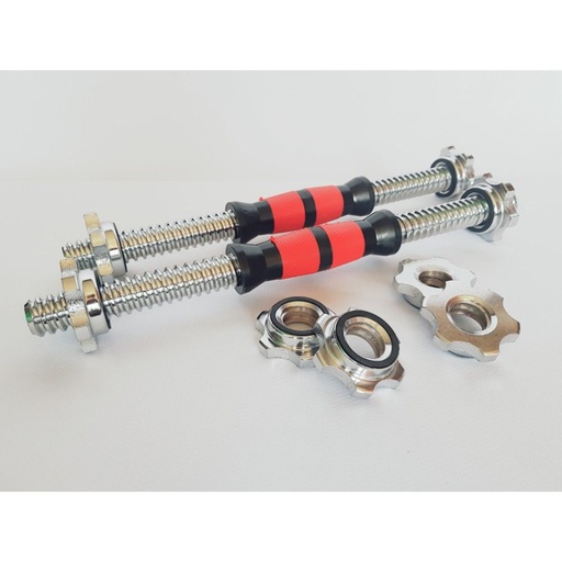 [1119] BARRA MANCUERNA ACERO CROMADO 37.5CM