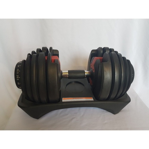 [1128] SET MANCUERNAS AJUSTABLES 24KG GIMNASIO