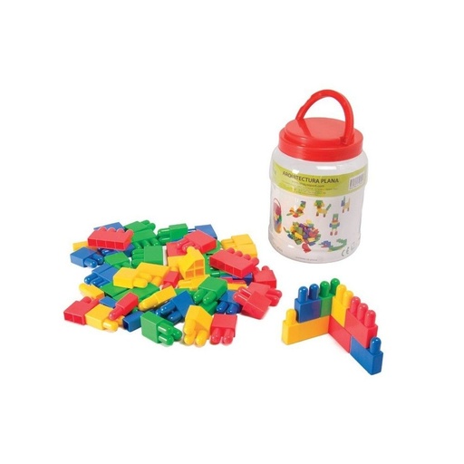 [1198] SET ARQUITECTURA PLANA INFANTIL 58 PIEZAS