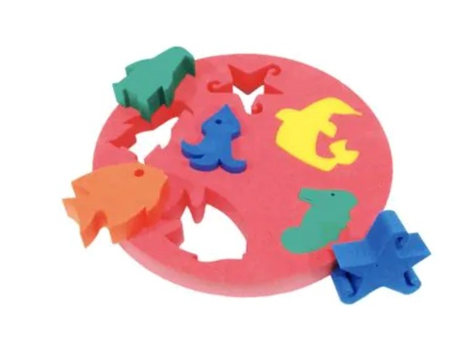 [1260] PUZZLE FLOTANTE ANIMALES MARINOS INFANTIL