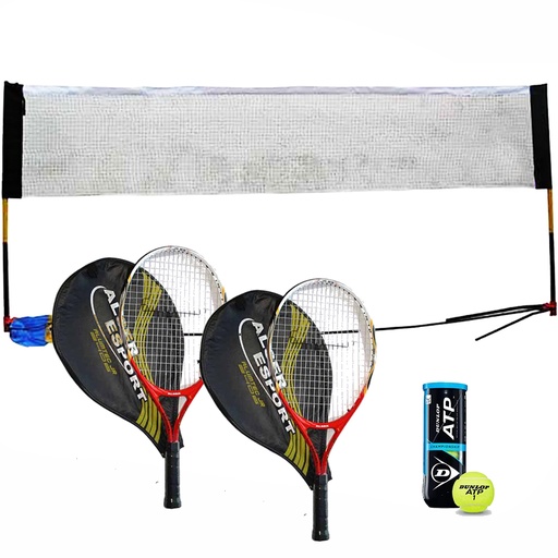 [1279] SET DE TENIS JUNIOR ALUMINIO COMPLETO