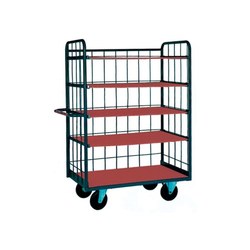 [1288] CARRO DE ACERO 4 ESTANTES PARA ALMACENAMIENTO