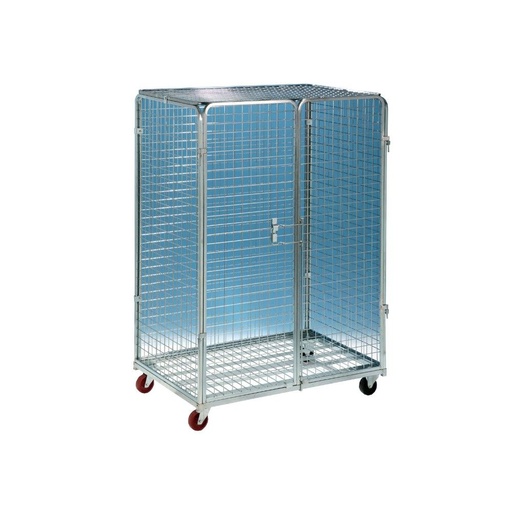 CARRO TRANSPORTE CERRADO A 6 CARAS Y PUERTA DE ACCESO