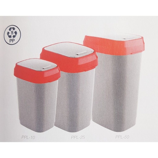 PAPELERAS MAXI CON TAPA BASCULANTE