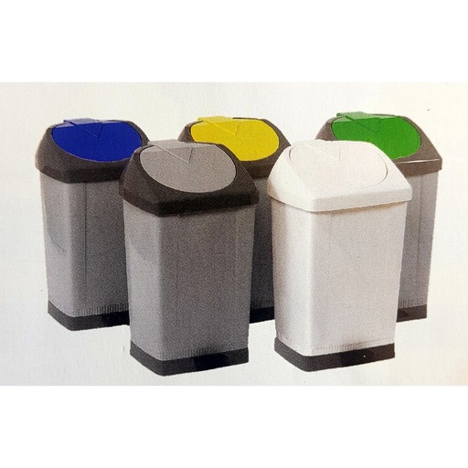 PAPELERAS DE RECOGIDA SELECTIVA CON TAPA BASCULANTE