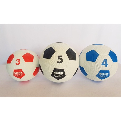 LOTE DE 5 BALÓNES FÚTBOL CAUCHO CON CARCASA NYLON