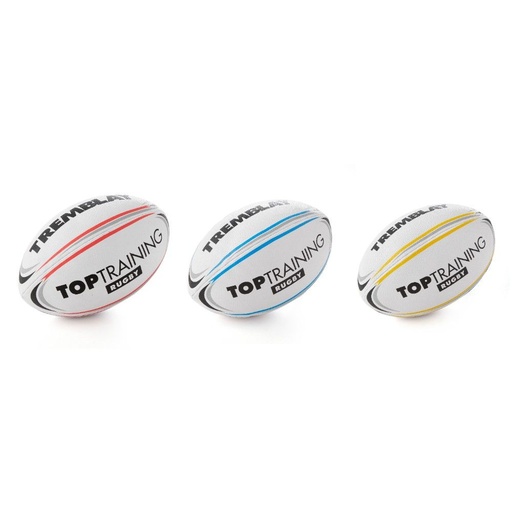 LOTE DE 5 BALONES DE RUGBY DE CUERO ENTRENAMIENTO