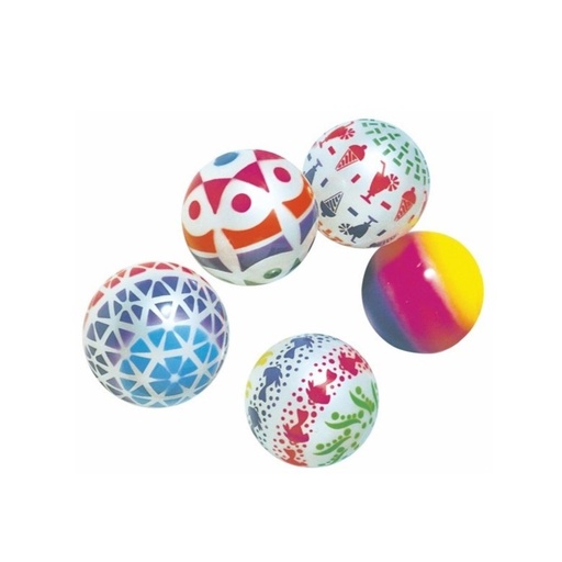 LOTE DE 5 PELOTAS DECORADAS MULTI ACTIVIDADES AMAYA
