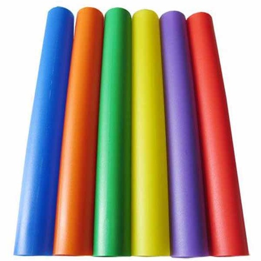 [1392] SET DE 6 TESTIGOS RELEVOS PVC